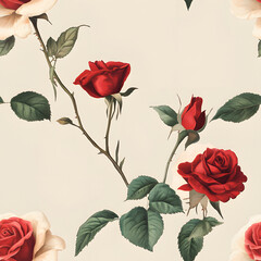 Beautiful seamless floral patterns for fabric and wallpaper, vintage floral patterns, seamless botanical patterns, colorful seamless floral backgrounds for fabric printing