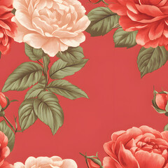Beautiful seamless floral patterns for fabric and wallpaper, vintage floral patterns, seamless botanical patterns, colorful seamless floral backgrounds for fabric printing