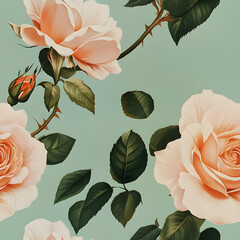 Beautiful seamless floral patterns for fabric and wallpaper, vintage floral patterns, seamless botanical patterns, colorful seamless floral backgrounds for fabric printing