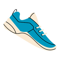 Running Shoes Illustration Suitable for your design needs, such as illustrations related to footwear products, shoe shops, packaging designs and others
