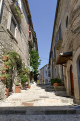 A street of San Lorenzello, a village in Campania, Italy.