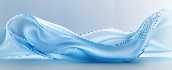 Fototapeta premium Abstract blue wave flowing and forming a beautiful shape, perfect for backgrounds, wallpapers and creative projects