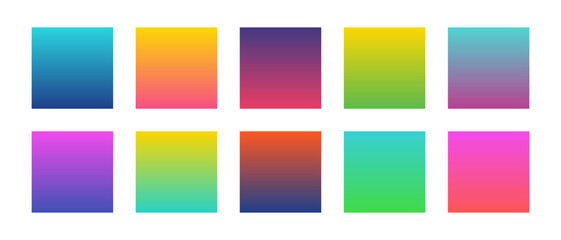 set of color gradation Background collections
