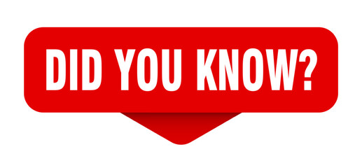 DID YOU KNOW