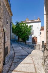 A street of San Lorenzello, a village in Campania, Italy.