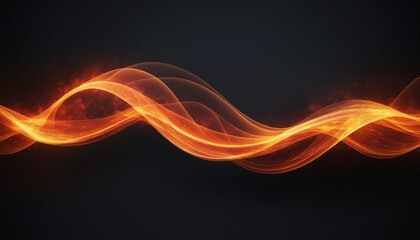 Obraz premium Abstract fire wave background. Futuristic technology style
