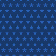 blue stars background seamless pattern