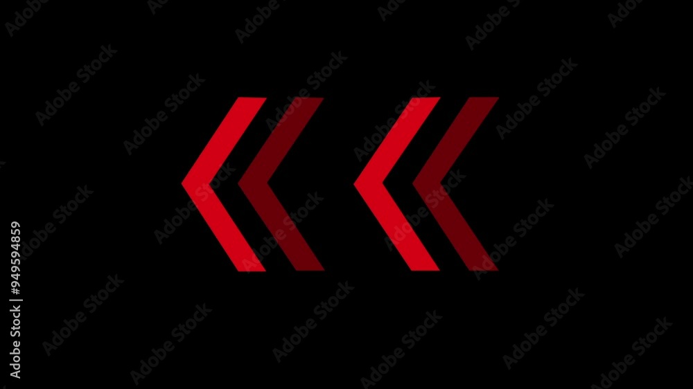 Poster arrow loop animation direction concept. arrow loading icon