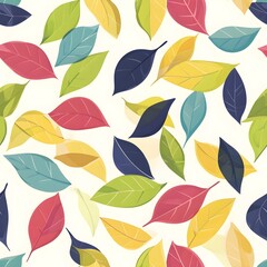 Obraz premium Illustration of leaves pattern 