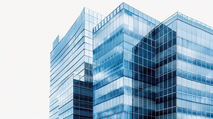 Fototapeta premium Modern business city office skyscraper building, glass, metal isolate on transparency background PNG