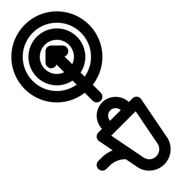 recommend clip art: goals, digital marketing, target, objective, marketing outline icon