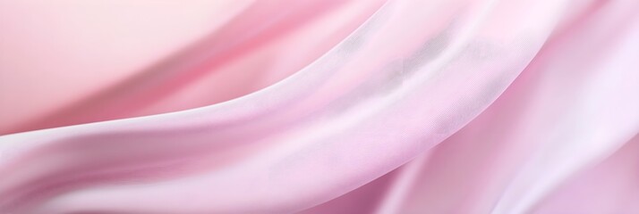 Obraz premium Pink abstract wave background light smooth luxury pastel satin drapery texture banner design copy space