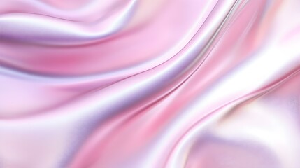 Obraz premium Pink abstract wave background light smooth luxury pastel satin drapery texture banner design copy space