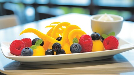 Fresh Mango and Berries Dessert - A Culinary Delight
