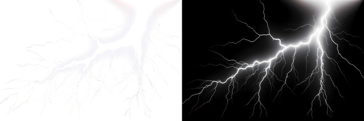 Fototapeta premium PNG Electricity energy thunderstorm power strike