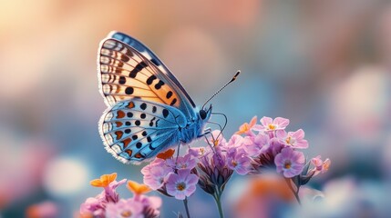 Obraz premium A Butterfly on a Flower