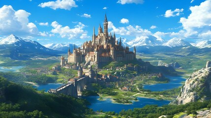 castle in the mountains