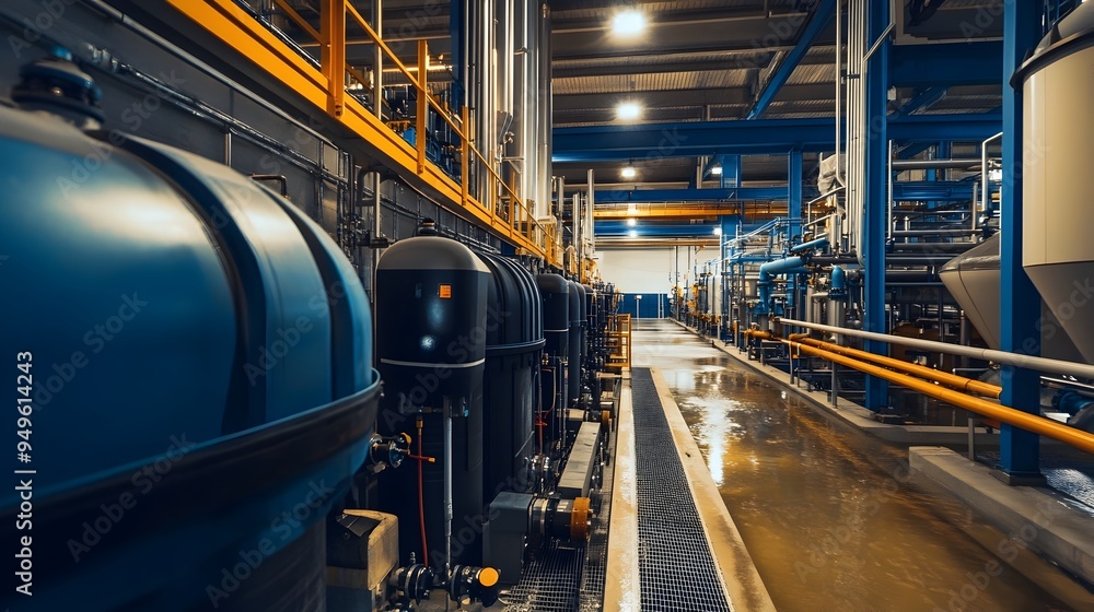Aufkleber automated water plant utilizing internet of things iot technology for efficient and sustainable indu