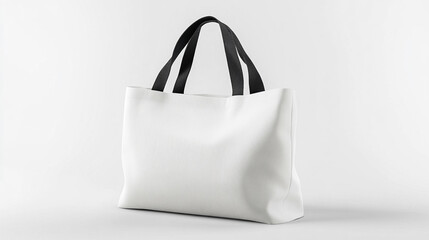Blank white toe bag mockup for your design.