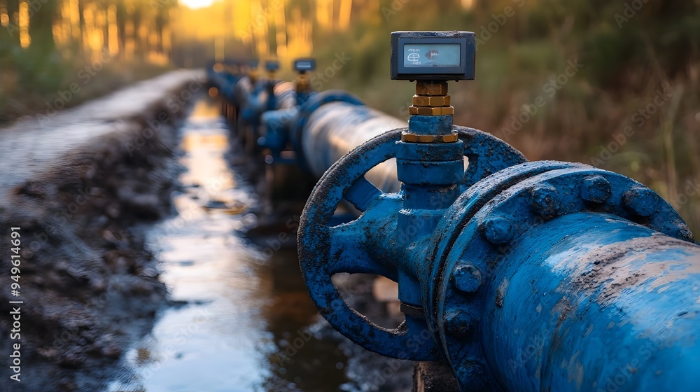Poster intelligent water pipeline system with sensor monitoring data analytics and optimization for efficie