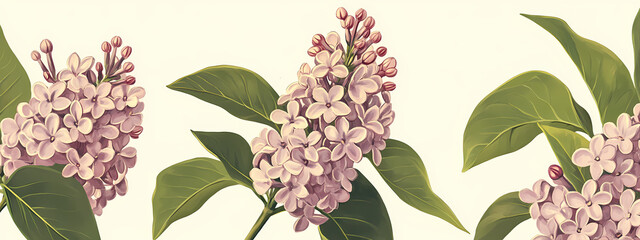 Botanical Lilac Study