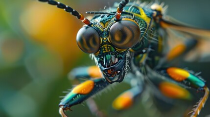 Detailed insect macro wallpaper