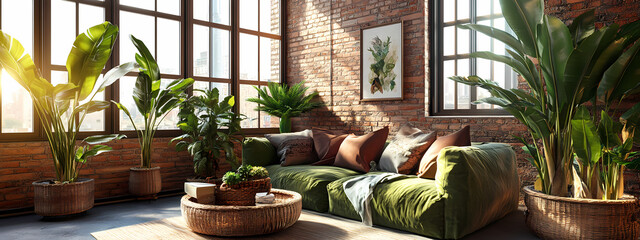 Sunny Greenhouse Living Room