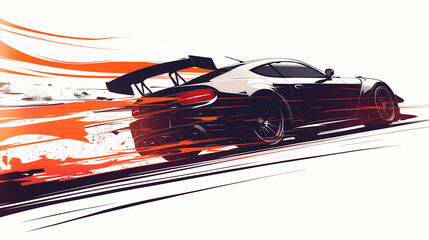 ドリフトをする車