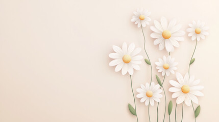 minimalist daisy patterns background wallpaper for fabric and printing