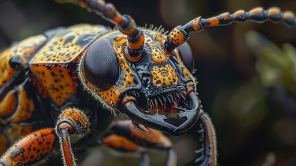 Detailed insect macro wallpaper