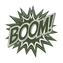 Fototapeta premium Vector Boom Lettering Template