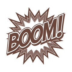 Fototapeta premium Vector Boom Lettering Template