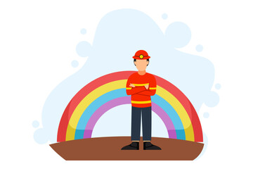 Labour Day Flat Design Illustration