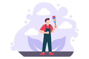 Labour Day Flat Design Illustration
