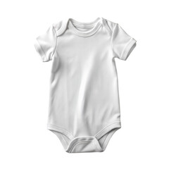 White baby romper mockup Isolated white background