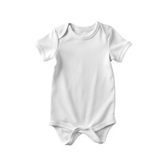 White baby romper mockup Isolated white background