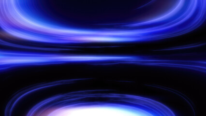 Abstract blue and white horizontal lines creating a futuristic, digital flow effect