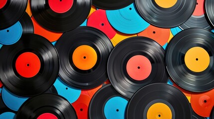 retro vinyl record wallpaper