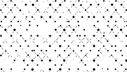 Obraz premium Repeating patterns of small, simple shapes like dots, crosses, or lines, spaced out across a solid background