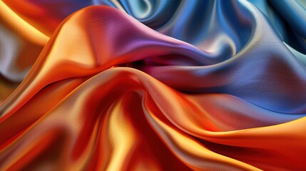 Obraz premium silk fabric pattern wallpaper