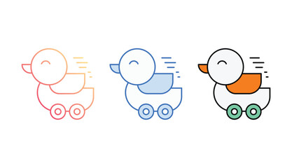 Toy icon design with white background stock illustration