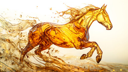 Engine oil moves with the agility and speed of a horse, ensuring optimal performance