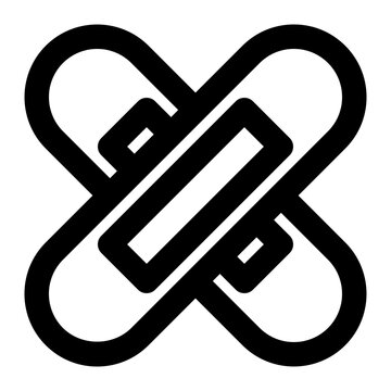 recommend clip art: bandage, plaster, injury, treatment, medical outline icon