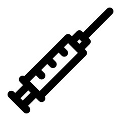 syringe, injection, medical, equipment, treatment outline icon