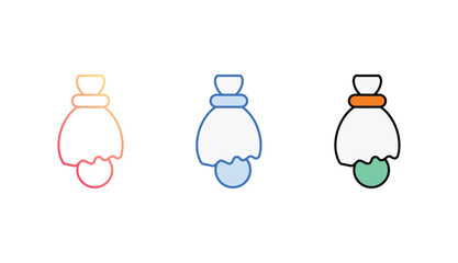 Loss icon design with white background stock illustration