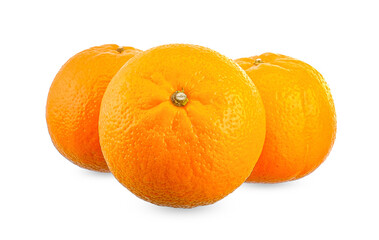 orange fruit isolated on white background