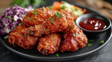 Fototapeta premium Crispy Juicy Fried Chicken