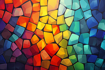 Modern Abstract Mosaic Style Background, abstract illustration.


