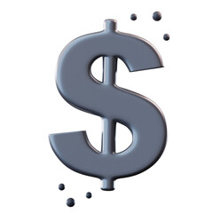 3D Illustration Dollar Sign