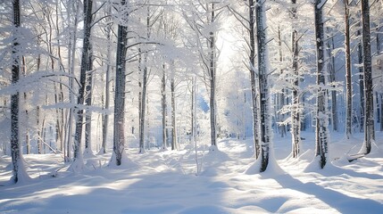 Winter forest wallpaper